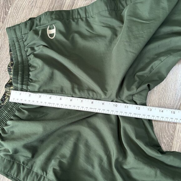 VTG Y2K Champion Snap Button Tearaway Track Pants Mens XS Green Sweatpants Baggy - Picture 7 of 16